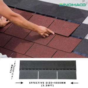 Multi-color Fiberglass Asphalt Roofing Shingles